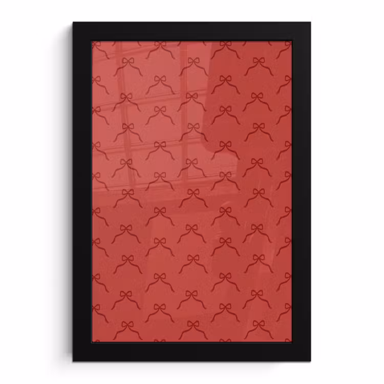 Bilder mit Rahmen - Schleife – Rot – Weihnachten — 1