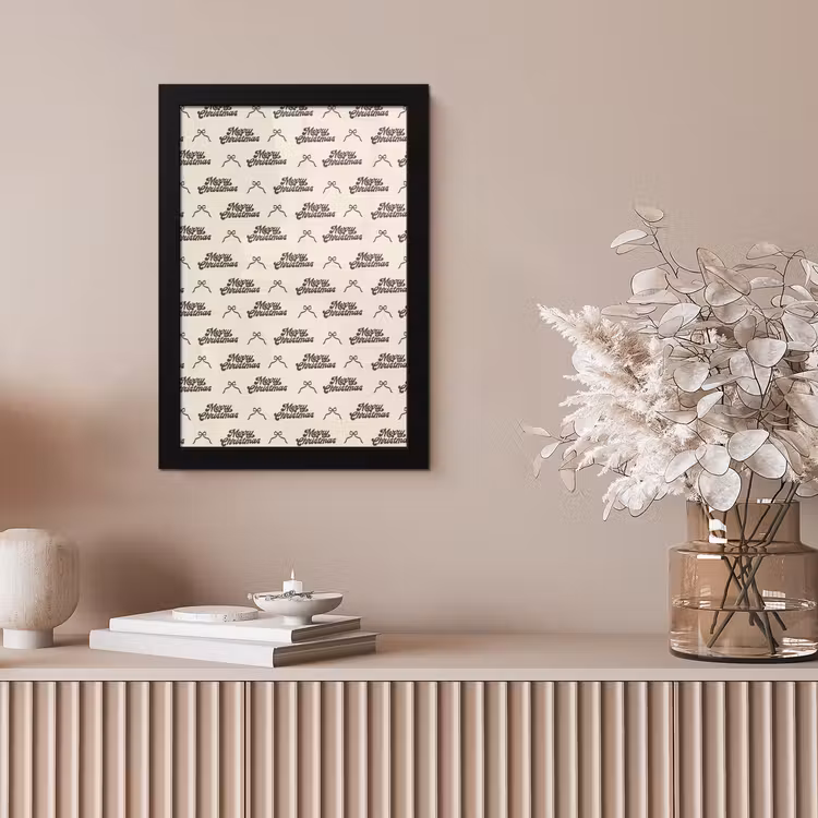 Bilder mit Rahmen - Text – Braun – Creme – Schleife — 4