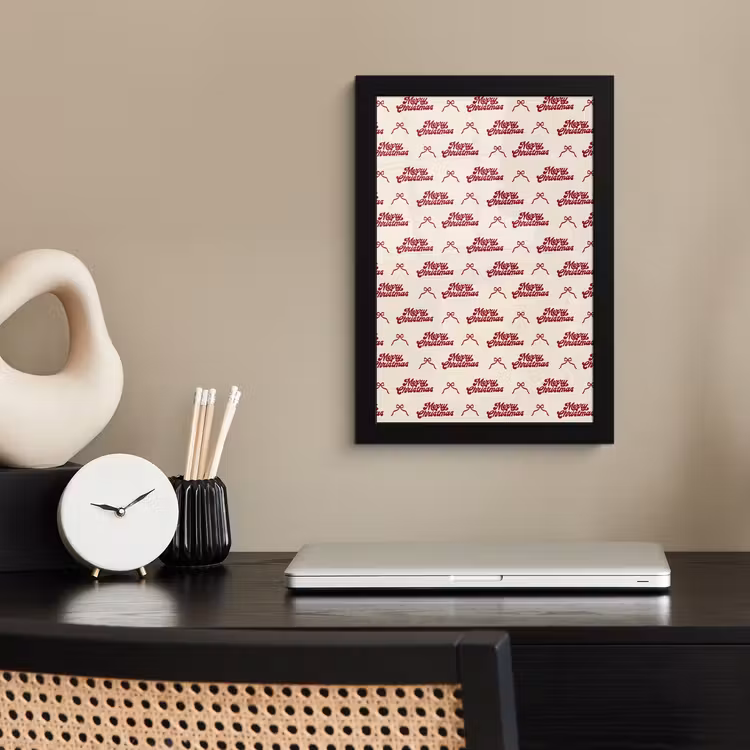 Bilder mit Rahmen - Text – Rot – Creme – Schleife — 2