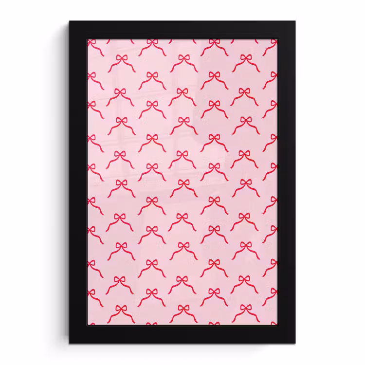 Bilder mit Rahmen - Schleife – Rot – Weihnachten – Rosa — 1