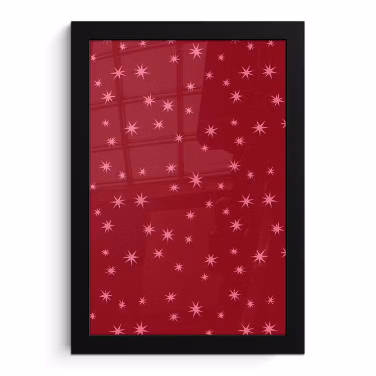 Bilder mit Rahmen - Stern – Rosa – Weihnachten – Rot — 1