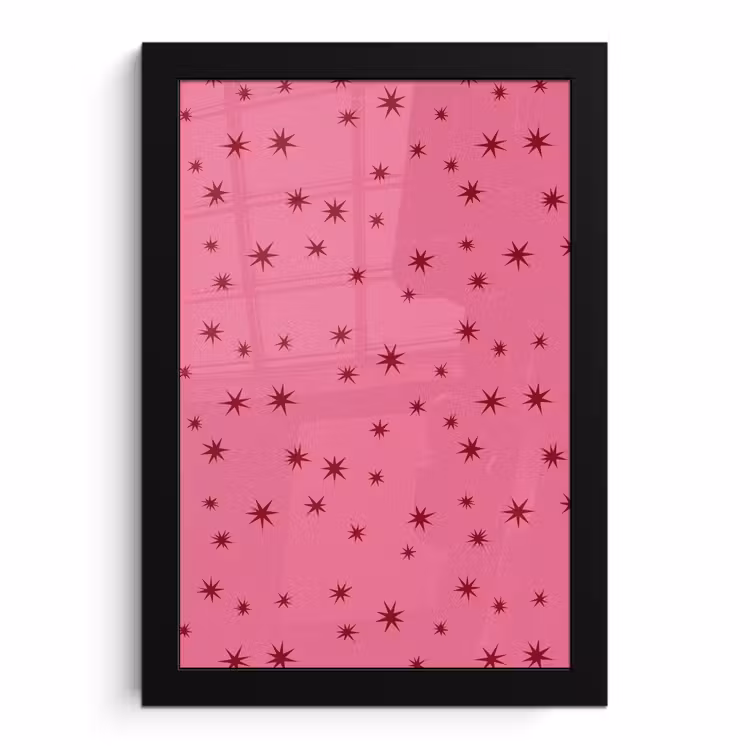 Bilder mit Rahmen - Weihnachten – Stern – Rot – Rosa — 1