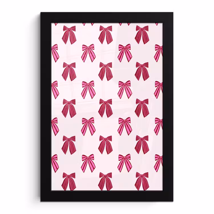 Bilder mit Rahmen - Schleifen – Weihnachten – Rosa — 1