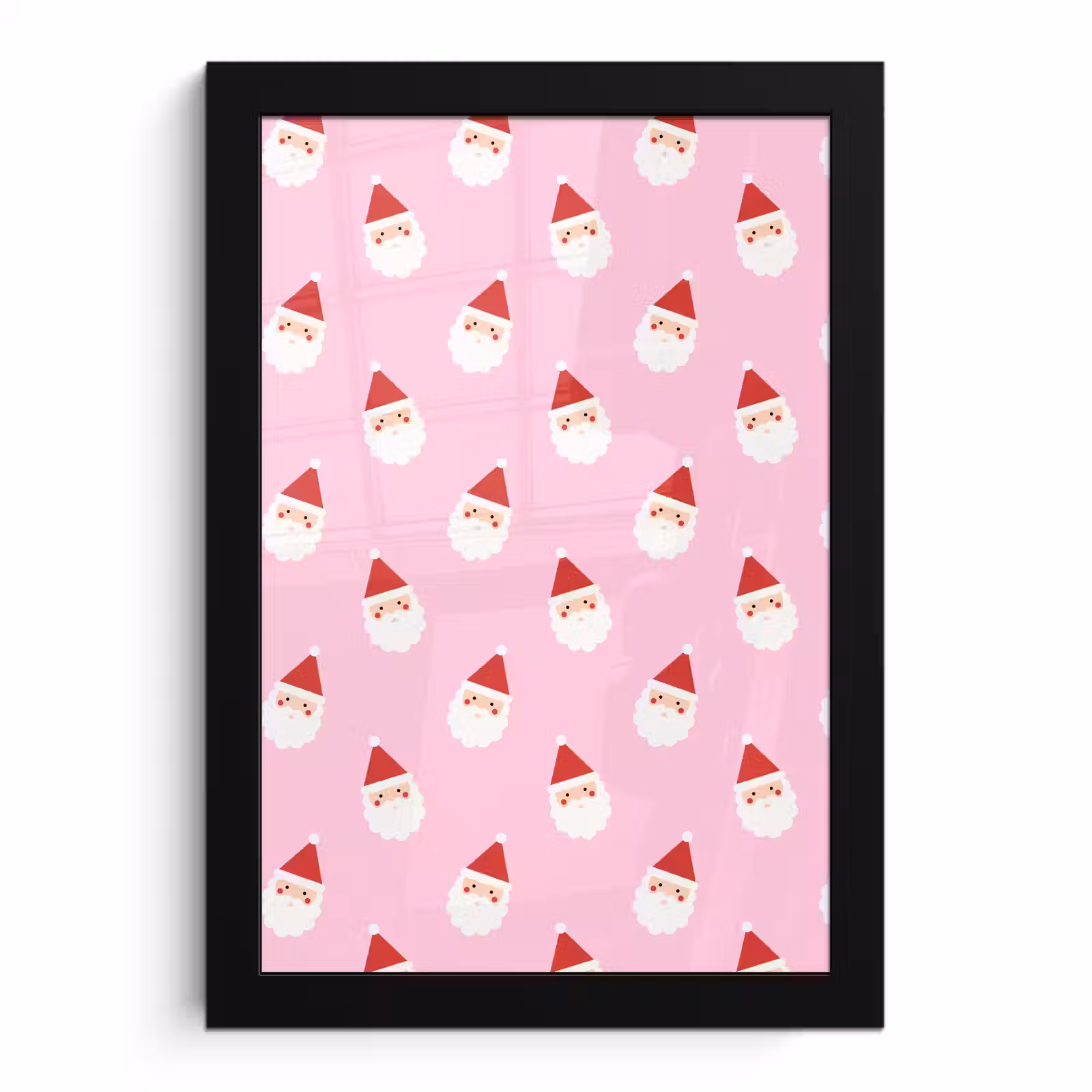 Bilder mit Rahmen - Weihnachtsmann – Weihnachten – Rosa — 1