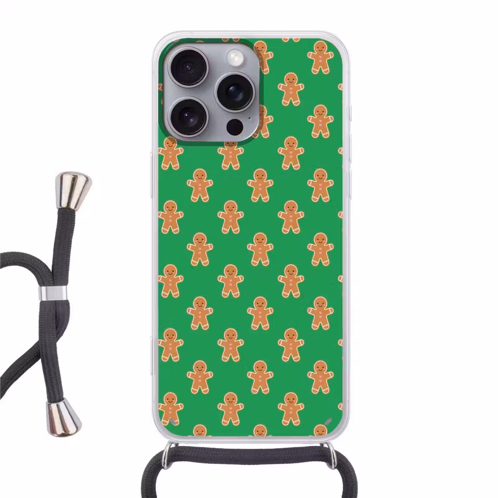 Handyhülle mit Band - Lebkuchen – Weihnachten – Neon – Grün — 1