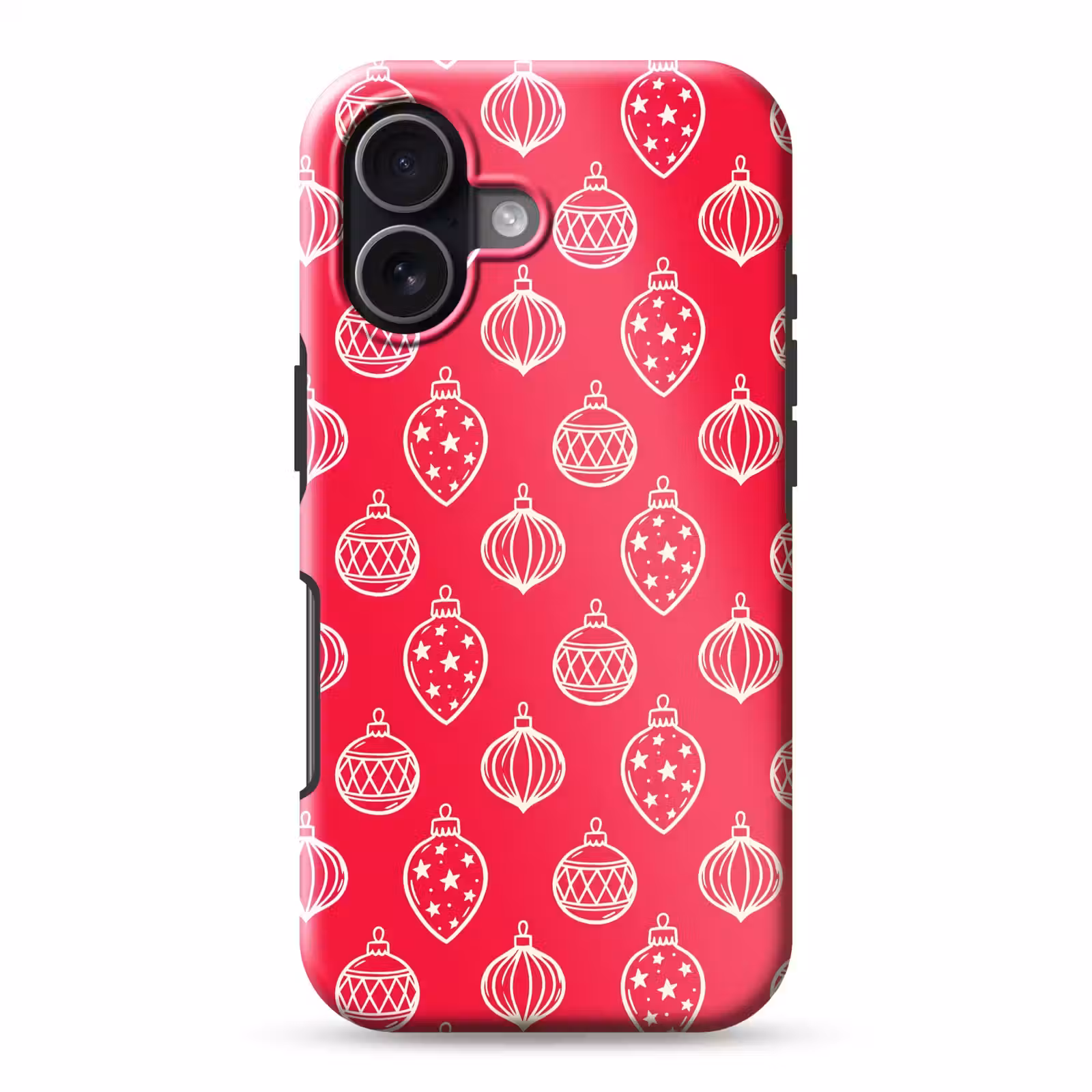 Handyhülle Toughcase - Weihnachtskugel – Rot – Weiß — 1