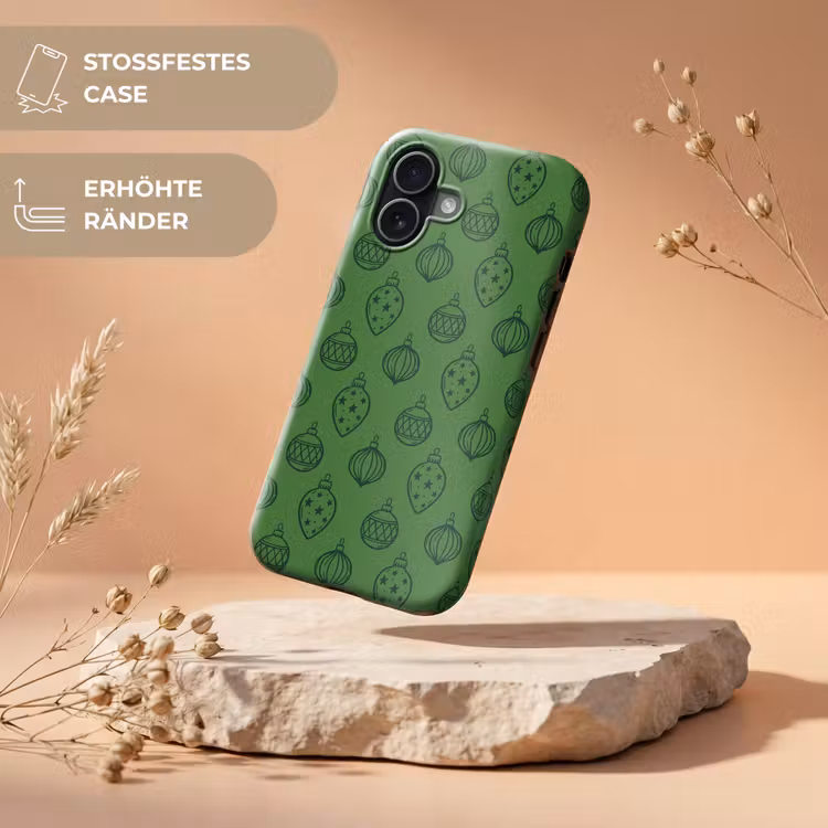 Handyhülle Toughcase - Weihnachtskugel – Weihnachten – Grün — 5