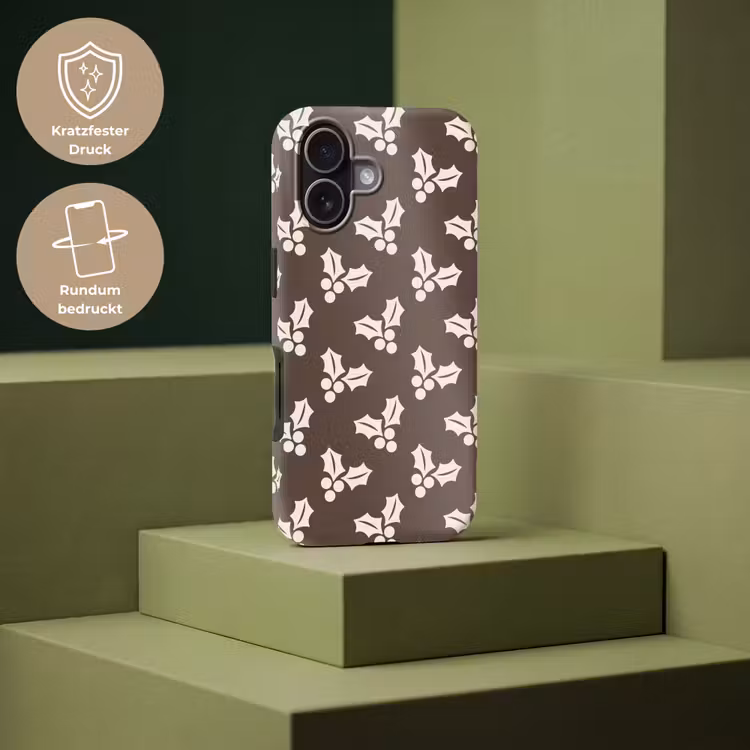 Handyhülle Toughcase - Stechpalme – Braun – Weihnachten — 7