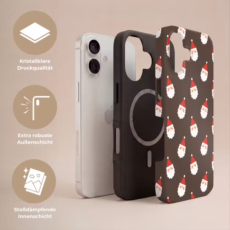 Handyhülle Toughcase - Weihnachtsmann – Weihnachten – Braun — 3