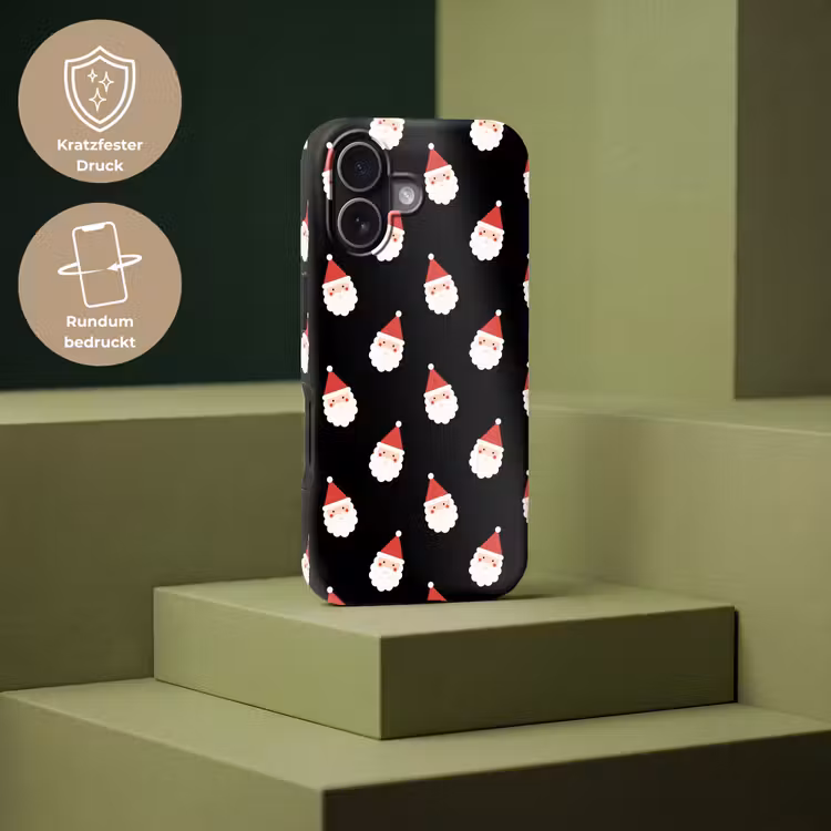 Handyhülle Toughcase - Weihnachtsmann – Weihnachten – Schwarz — 7