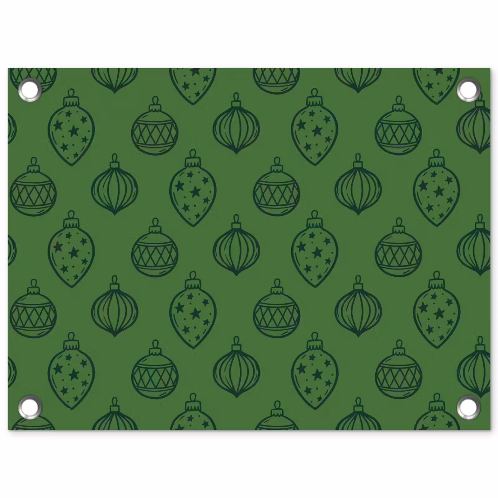 Gartenposter - Weihnachtskugel – Weihnachten – Grün — 1
