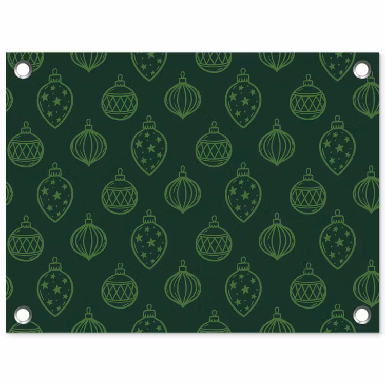 Gartenposter - Weihnachtskugel – Grün – Weihnachten — 1