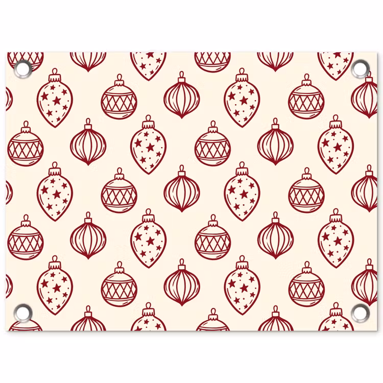 Gartenposter - Weihnachtskugel – Rot – Weihnachten — 1