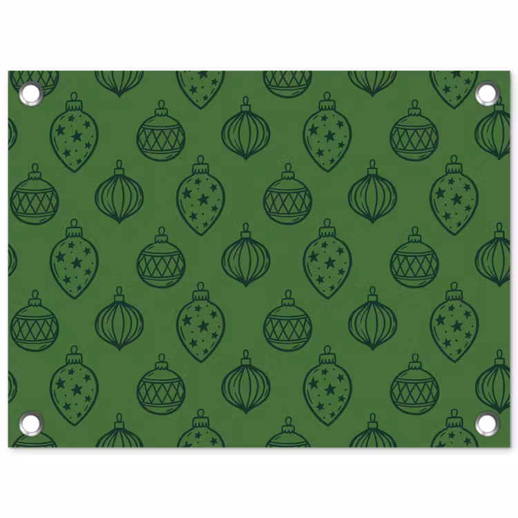 Gartenposter - Weihnachtskugel – Weihnachten – Grün — 1