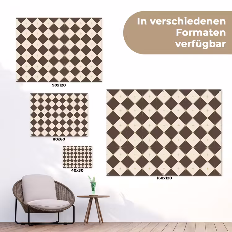 Gartenposter - Stern – Braun – Weiß – Weihnachten — 6