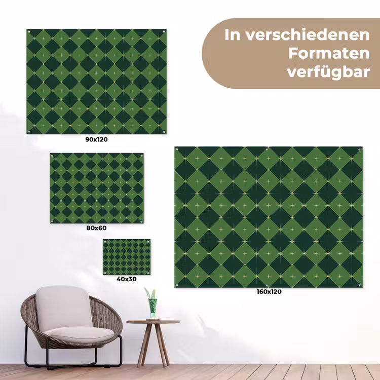 Gartenposter - Stern – Grün – Weihnachten — 6