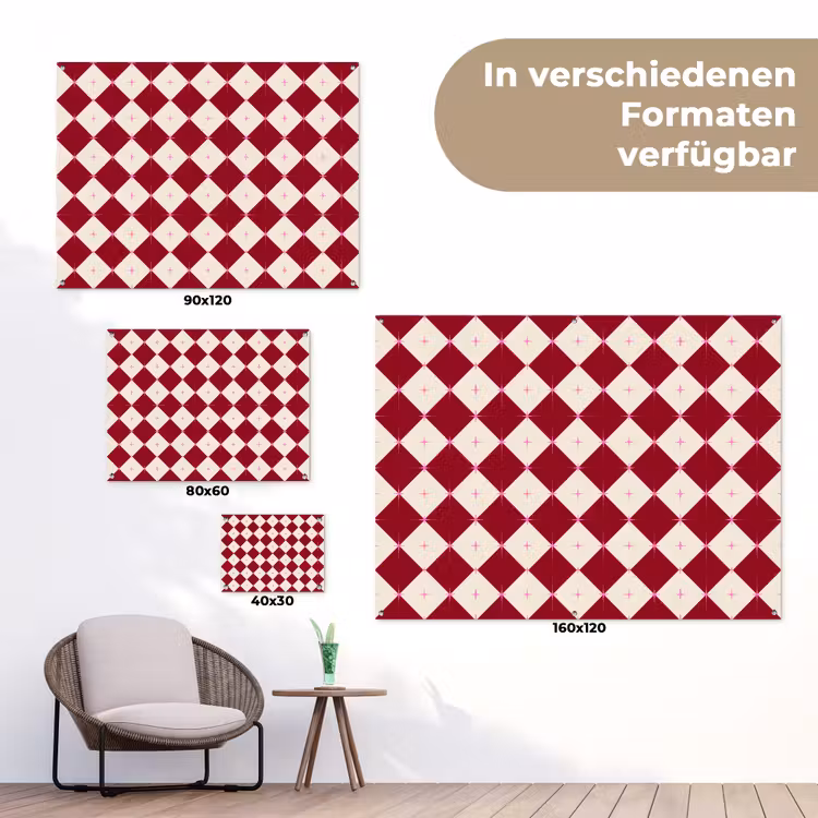 Gartenposter - Stern – Rosa – Rot – Weihnachten — 6