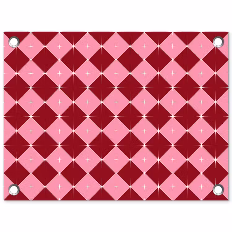 Gartenposter - Stern – Rot – Rosa – Weihnachten — 1