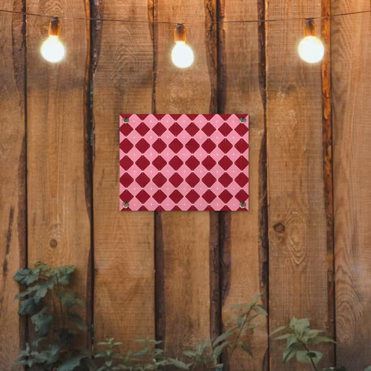 Gartenposter - Stern – Rot – Rosa – Weihnachten — 2