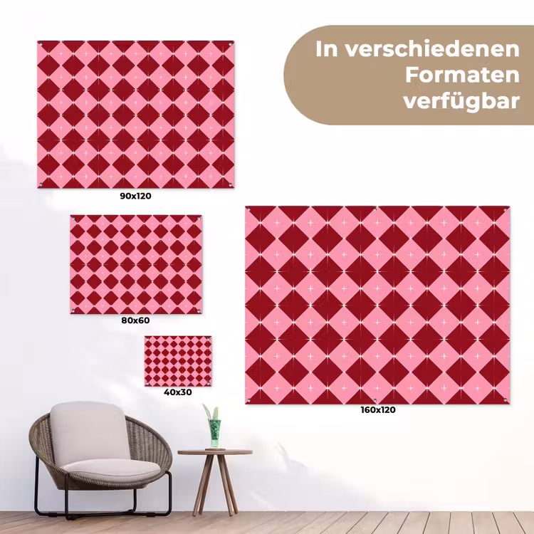 Gartenposter - Stern – Rot – Rosa – Weihnachten — 6