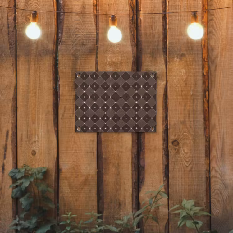 Gartenposter - Stern – Braun – Taupe – Weihnachten — 2