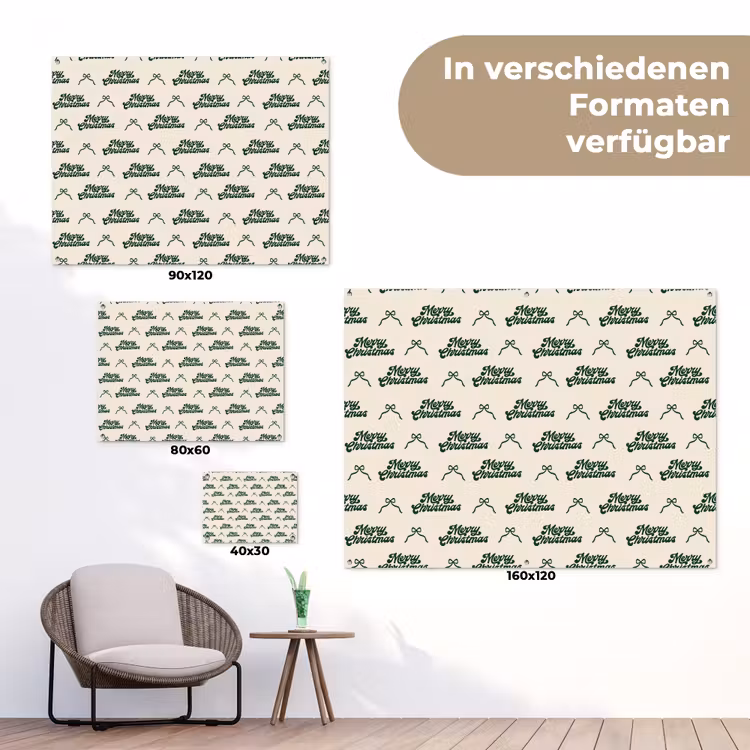Gartenposter - Text – Grün – Schleife — 6