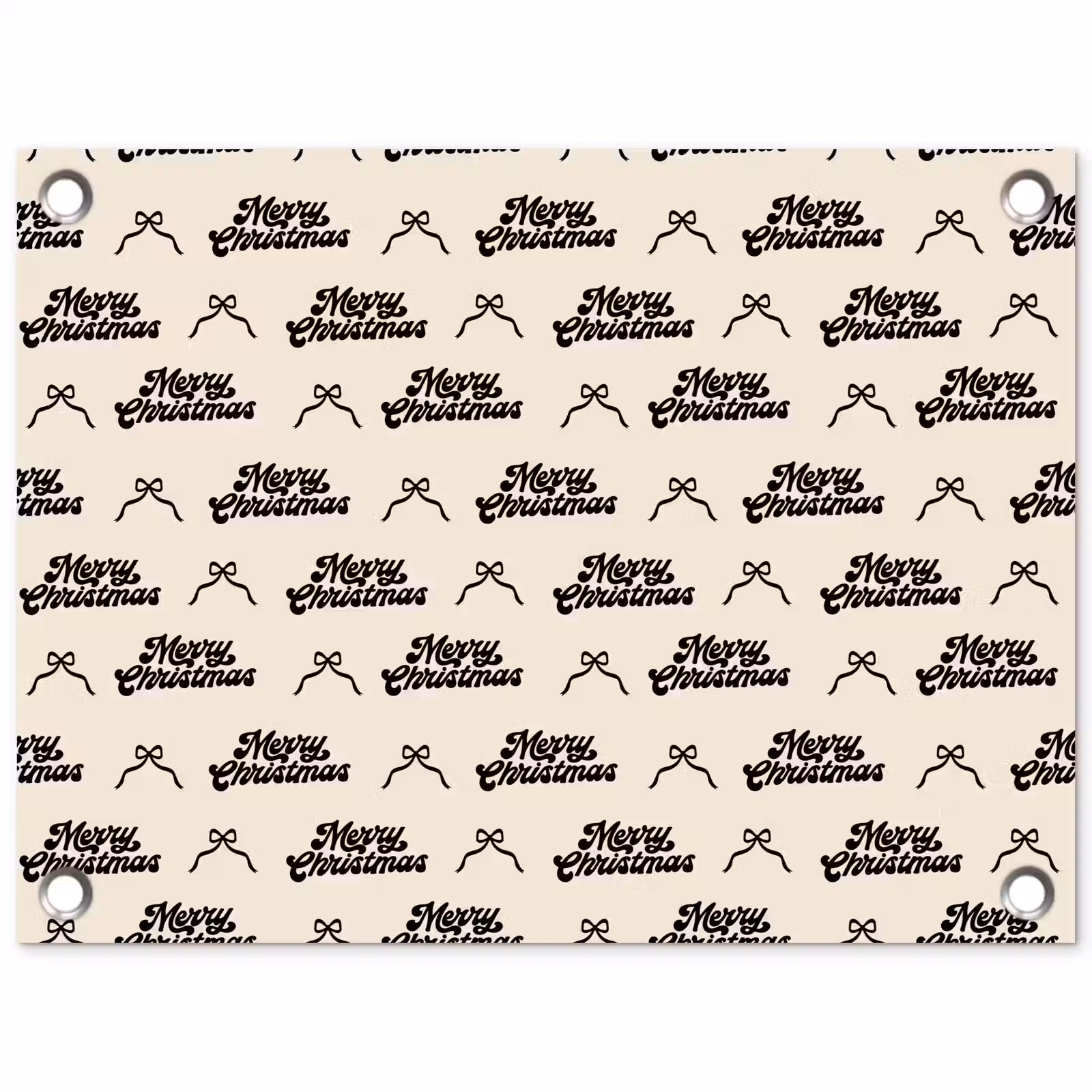 Gartenposter - Text – Creme – Schwarz – Weihnachten — 1