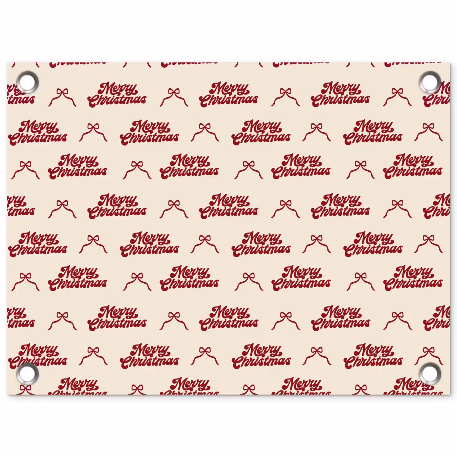 Gartenposter - Text – Rot – Creme – Schleife — 1