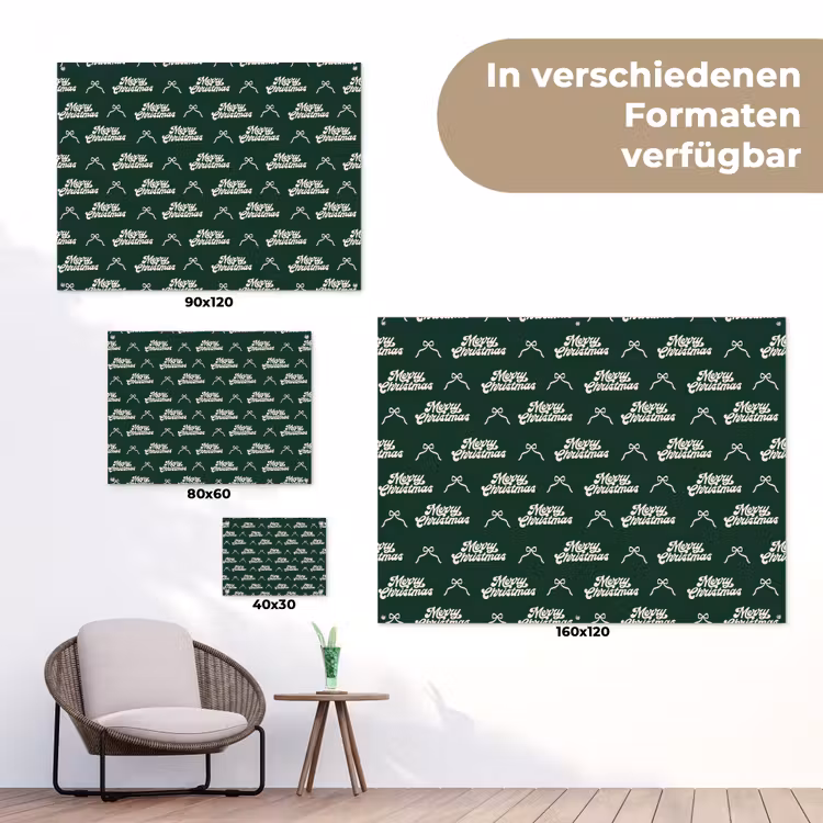 Gartenposter - Text – Grün – Weiß – Text — 6