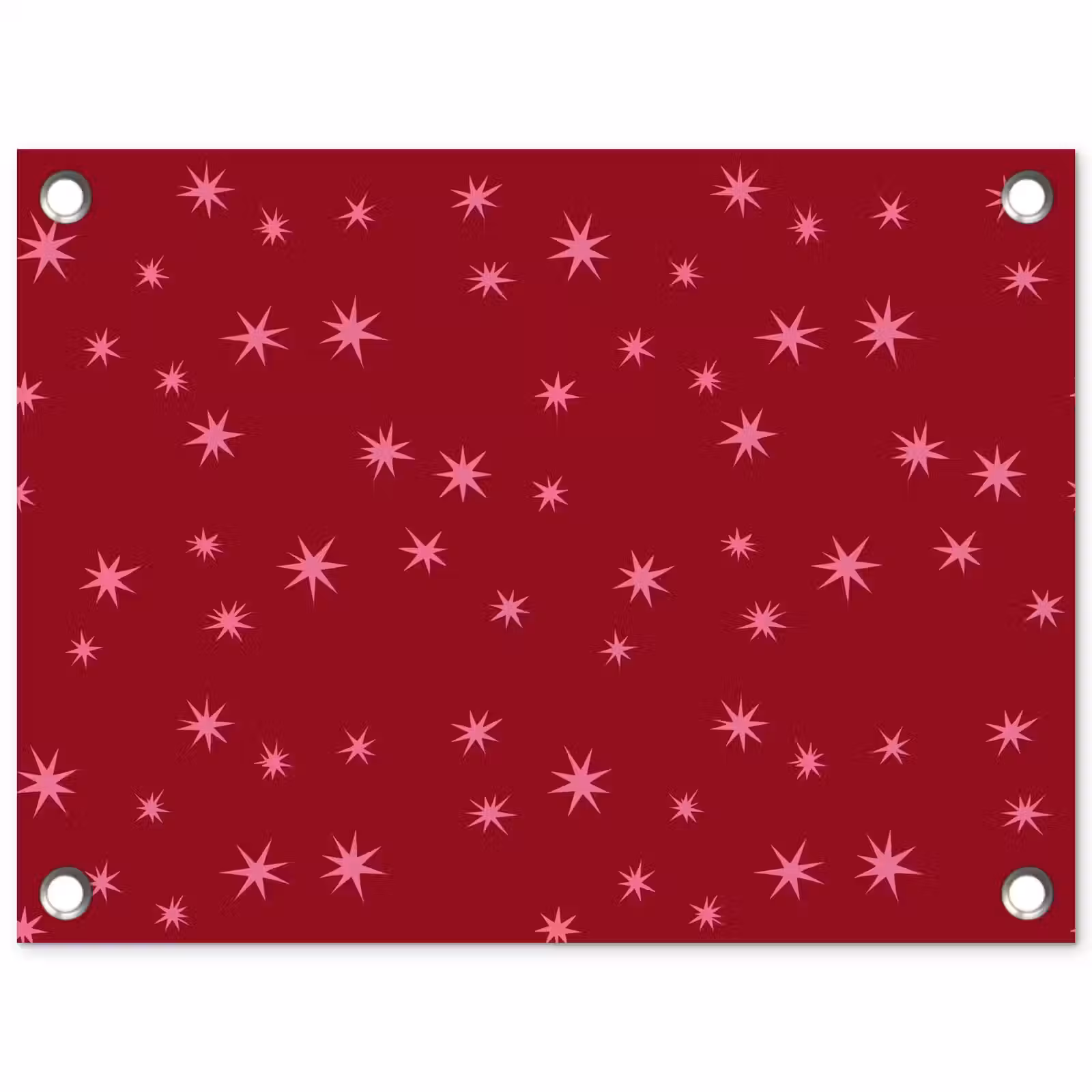 Gartenposter - Stern – Rosa – Weihnachten – Rot — 1