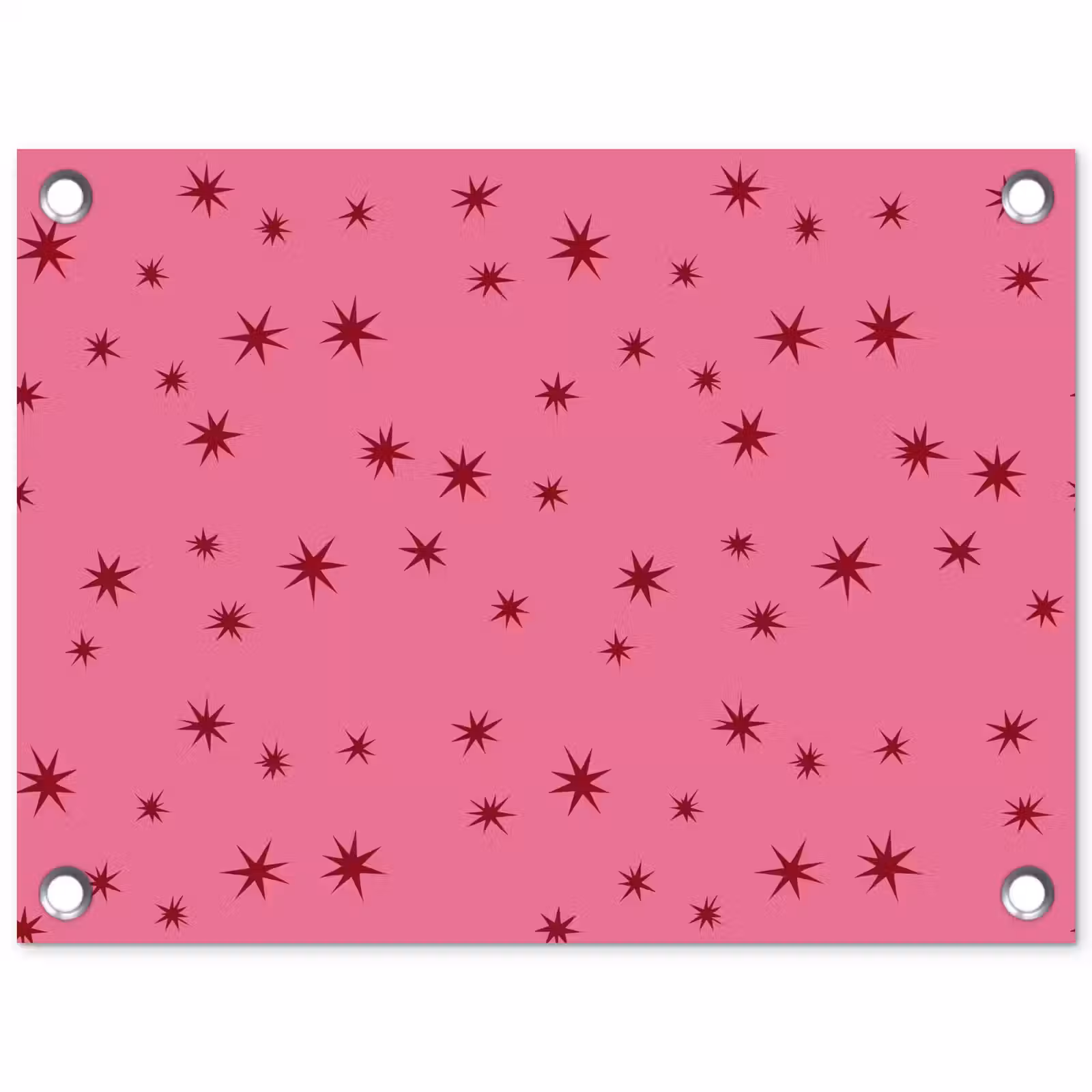 Gartenposter - Weihnachten – Stern – Rot – Rosa — 1