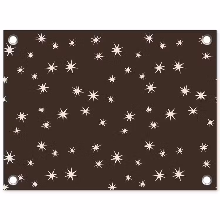 Gartenposter - Braun – Stern – Weihnachten — 1