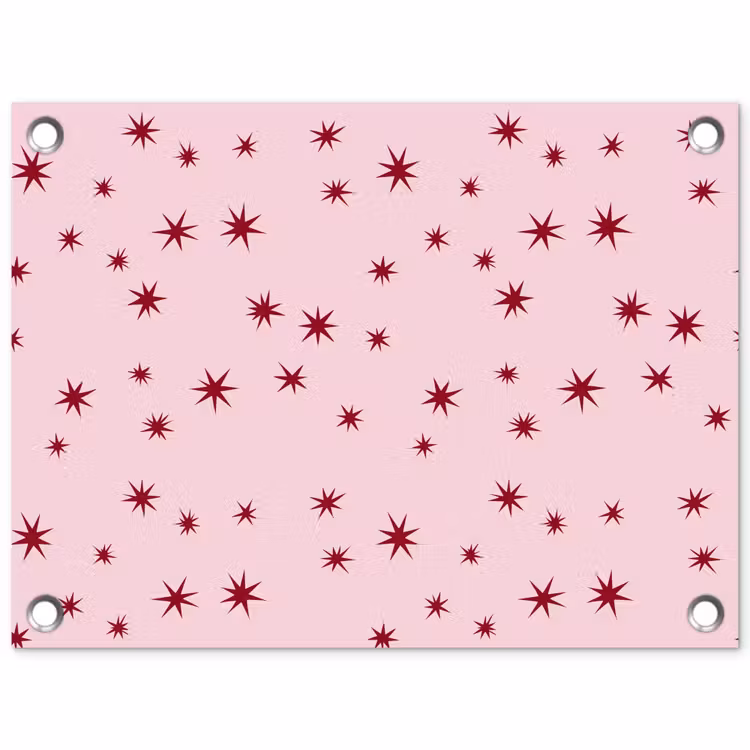 Gartenposter - Stern – Rosa – Rot — 1