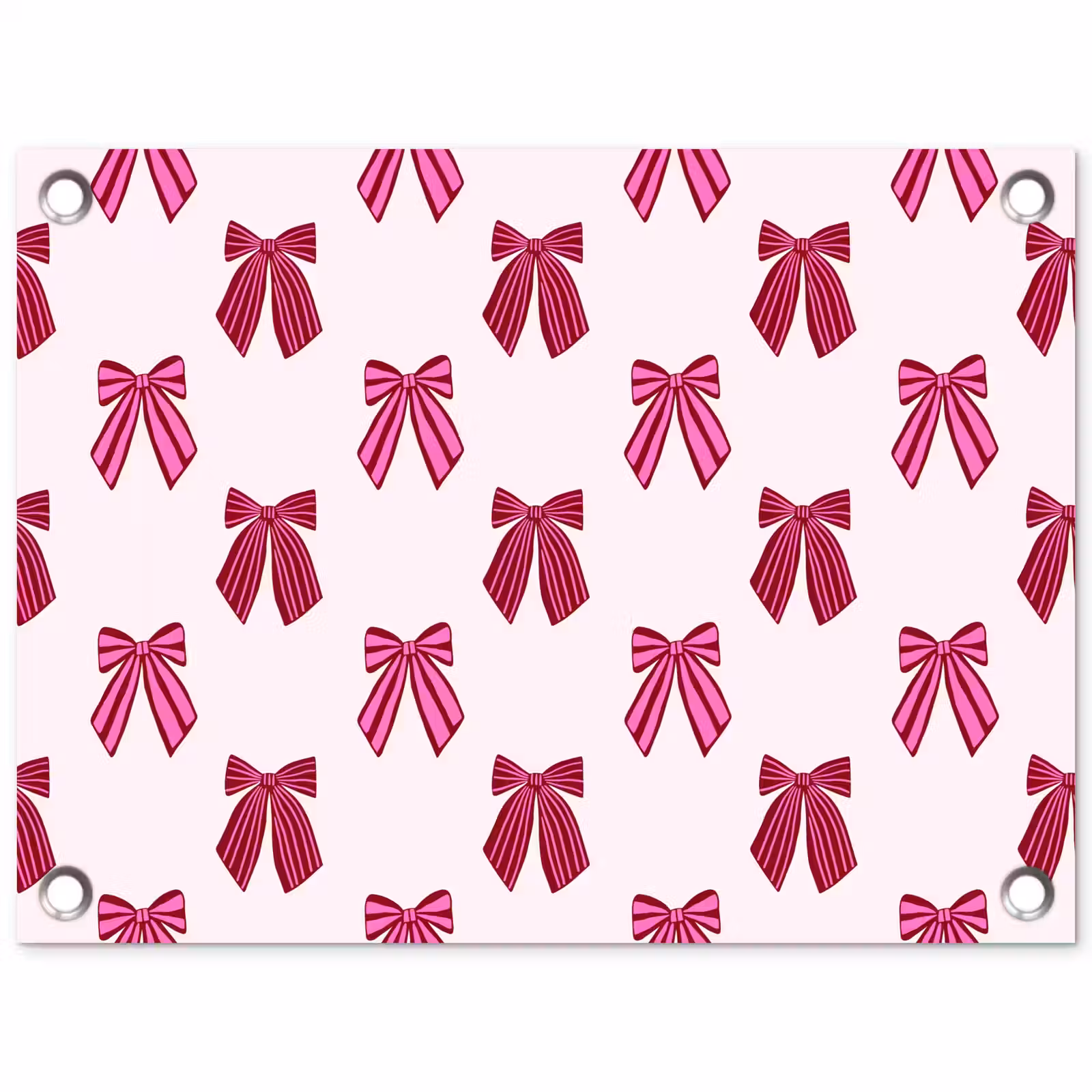 Gartenposter - Schleifen – Weihnachten – Rosa — 1