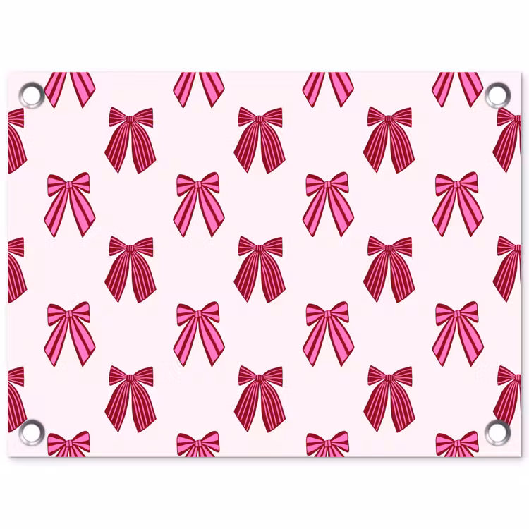 Gartenposter - Schleifen – Weihnachten – Rosa — 1