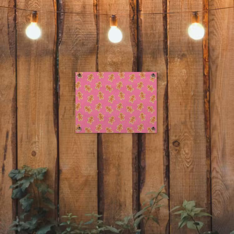 Gartenposter - Lebkuchen – Rosa – Braun – Weihnachten — 2
