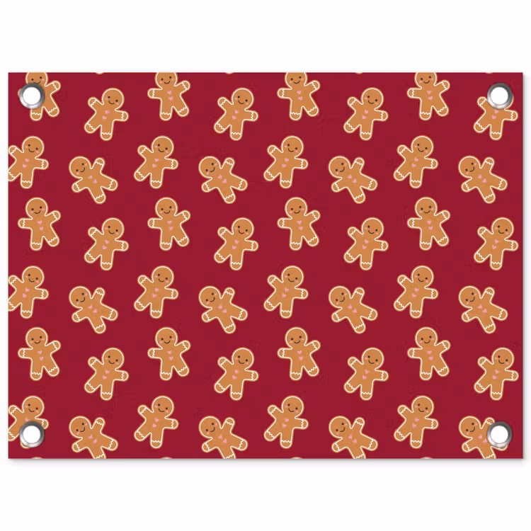 Gartenposter - Lebkuchen – Rot – Braun – Weihnachten — 1