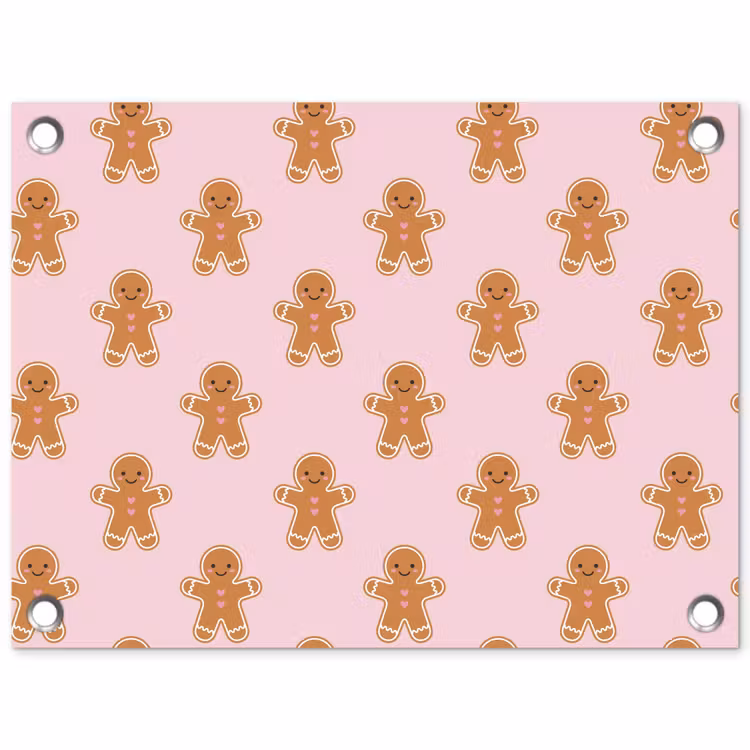 Gartenposter - Lebkuchen – Weihnachten – Rosa — 1