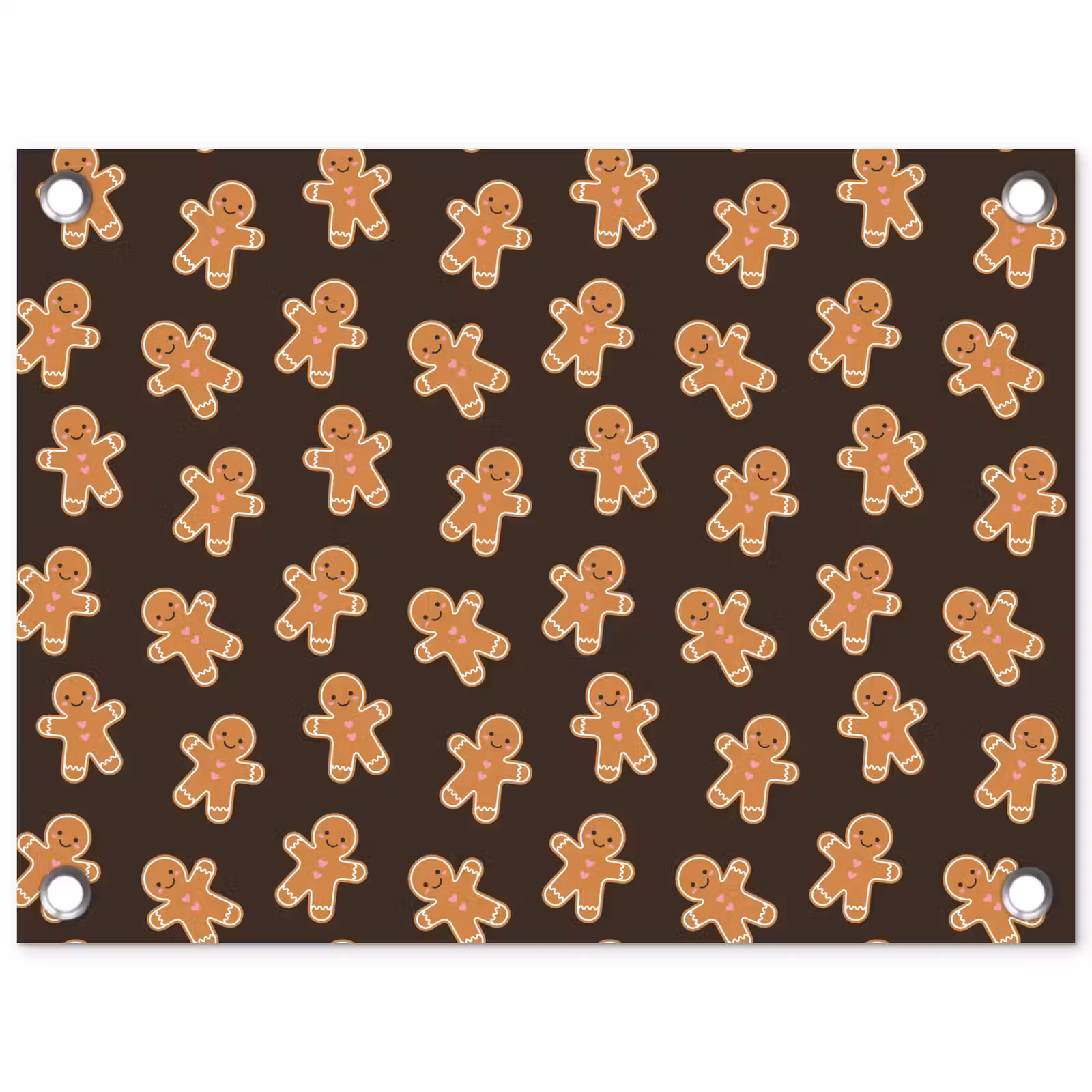 Gartenposter - Braun – Pfefferkuchen – Weihnachten — 1