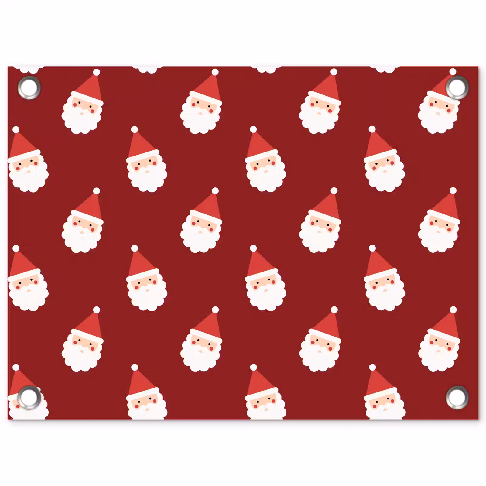 Gartenposter - Weihnachtsmann – Weihnachten – Rot — 1