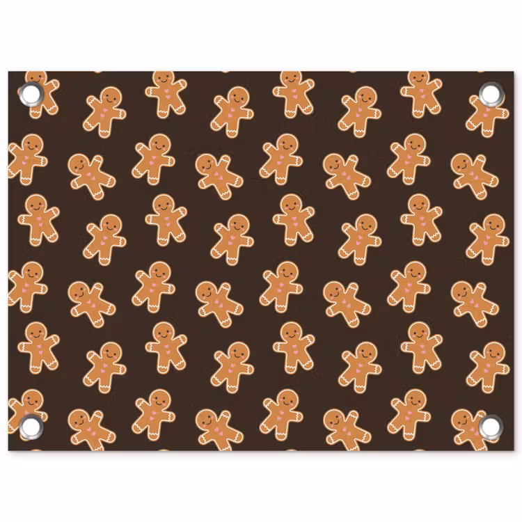 Gartenposter - Braun – Pfefferkuchen – Weihnachten — 1