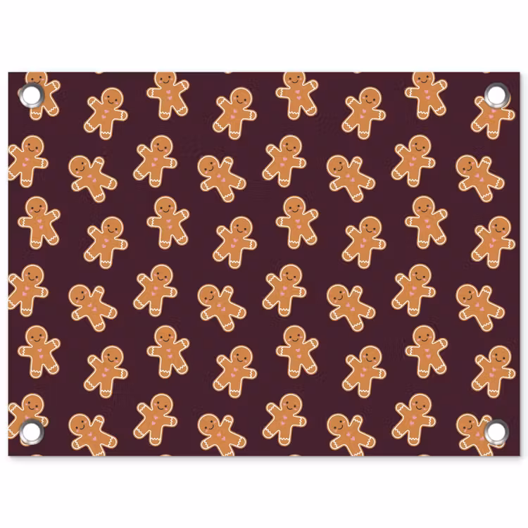 Gartenposter - Burgudy – Pfefferkuchen – Weihnachten — 1