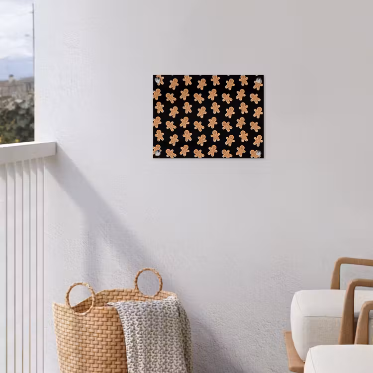 Gartenposter - Lebkuchen – Weihnachten – Schwarz – Braun — 5