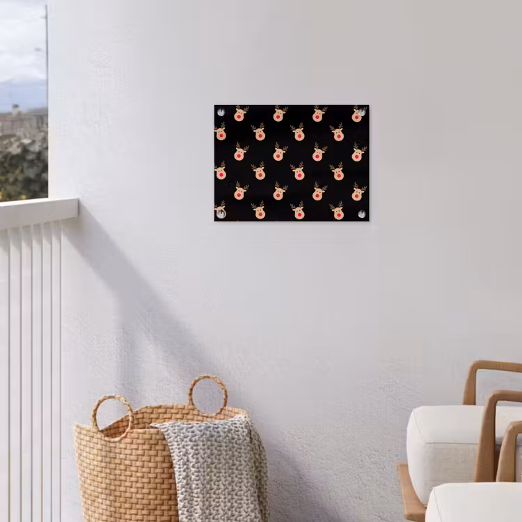 Gartenposter - Rentiere – Weihnachten – Schwarz — 5
