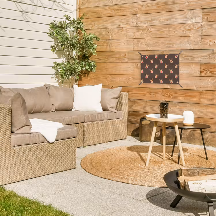 Gartenposter - Weihnachten – Rentiere – Braun — 3