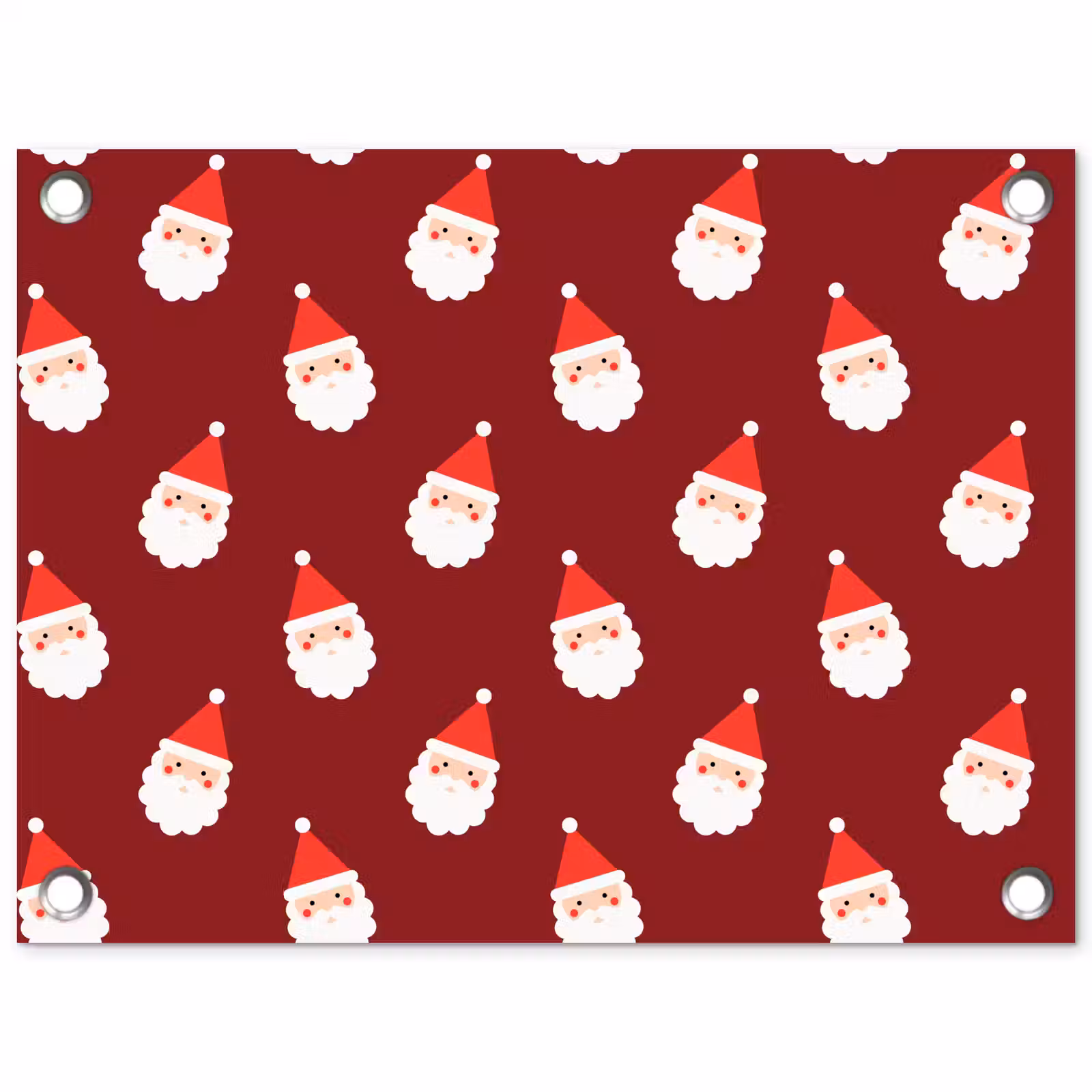Gartenposter - Weihnachten – Weihnachtsmann – Rot — 1
