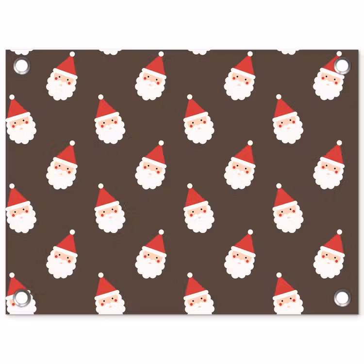 Gartenposter - Weihnachtsmann – Weihnachten – Braun — 1