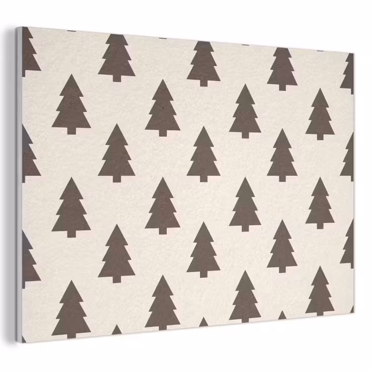 Akustikbild - Weihnachtsbaum – Creme – Grau — 1