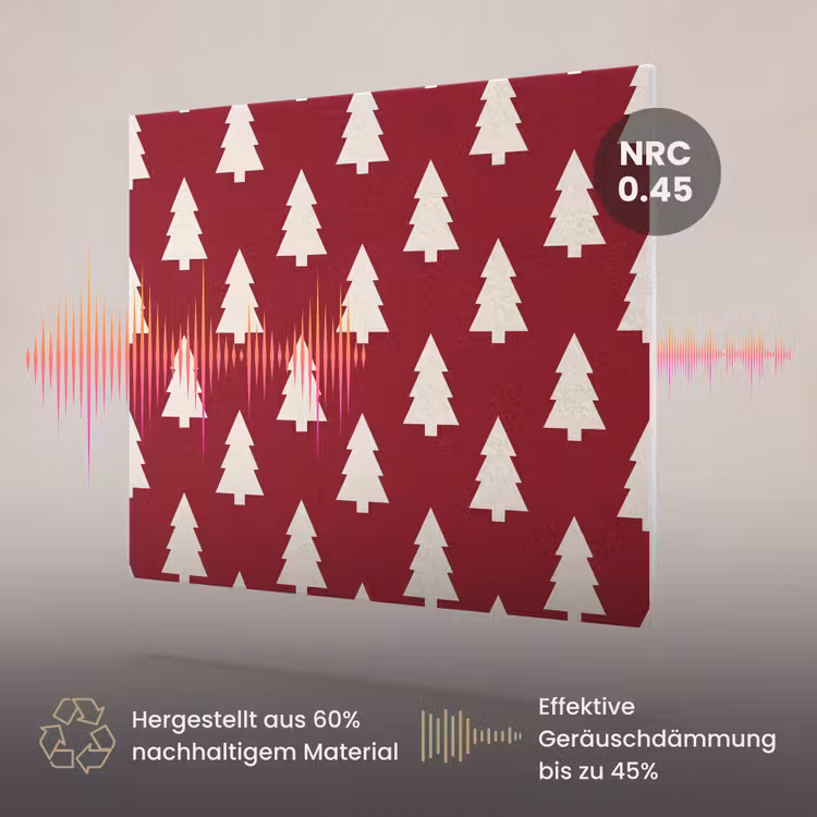 Akustikbild - Weihnachtsbaum – Rot – Weiß — 3