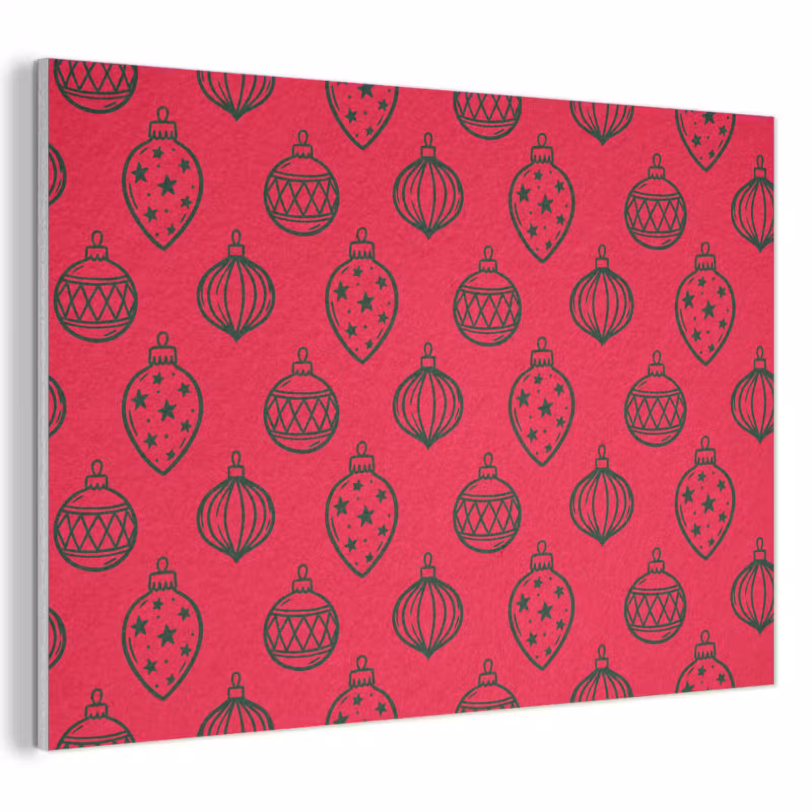Akustikbild - Weihnachtskugel – Grün – Rot — 1